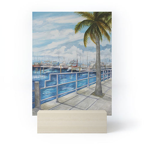 Rosie Brown Dinner Key Marina Stroll Mini Art Print