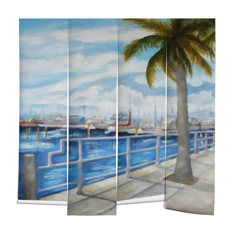 Rosie Brown Dinner Key Marina Stroll Wall Mural