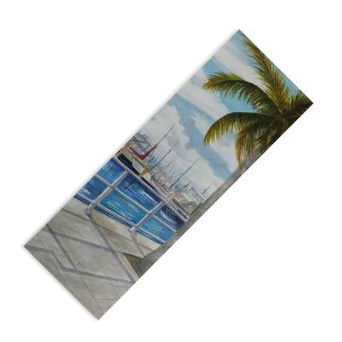 Rosie Brown Dinner Key Marina Stroll Yoga Mat