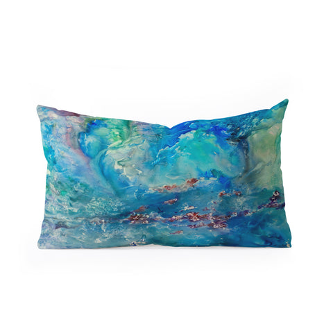 Rosie Brown Diver Paradise Oblong Throw Pillow