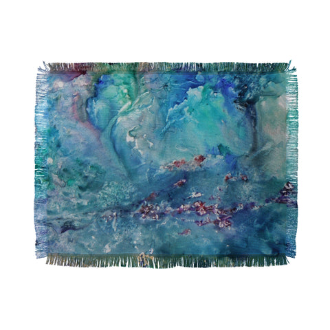 Rosie Brown Diver Paradise Throw Blanket