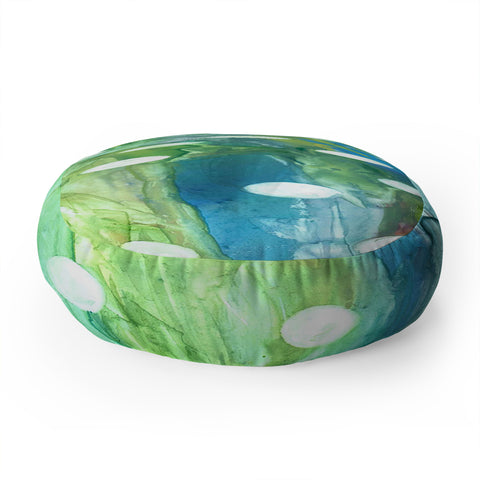 Rosie Brown Dots And Dots Floor Pillow Round