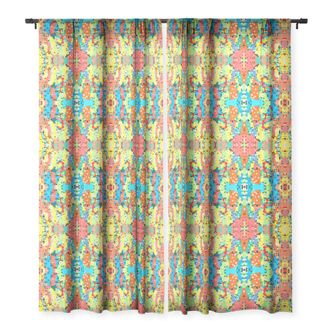 Rosie Brown Easter Candy Sheer Window Curtain