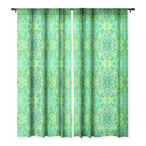 Rosie Brown Easy Being Green Sheer Window Curtain