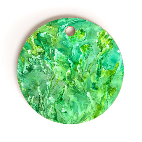 Rosie Brown Easy Being Green Cutting Board Round