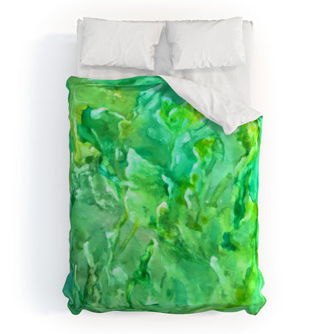Rosie Brown Easy Being Green Duvet Cover