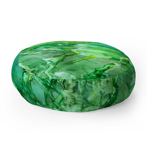 Rosie Brown Easy Being Green Floor Pillow Round