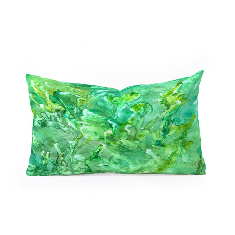 Rosie Brown Easy Being Green Oblong Throw Pillow
