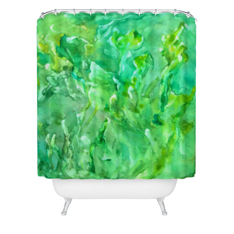 Rosie Brown Easy Being Green Shower Curtain
