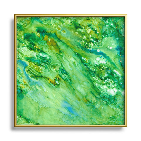 Rosie Brown Emerald Fantasy Metal Square Framed Art Print