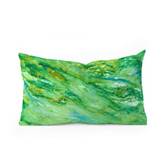 Rosie Brown Emerald Fantasy Oblong Throw Pillow