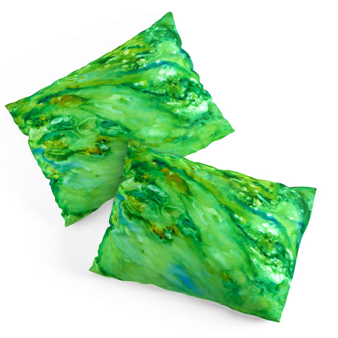 Rosie Brown Emerald Fantasy Pillow Shams