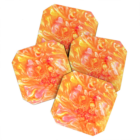 Rosie Brown Falling Petals Coaster Set