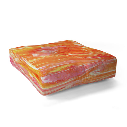 Rosie Brown Falling Petals Floor Pillow Square