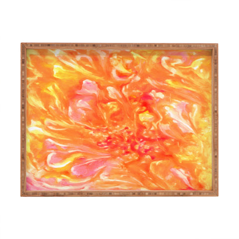 Rosie Brown Falling Petals Rectangular Tray