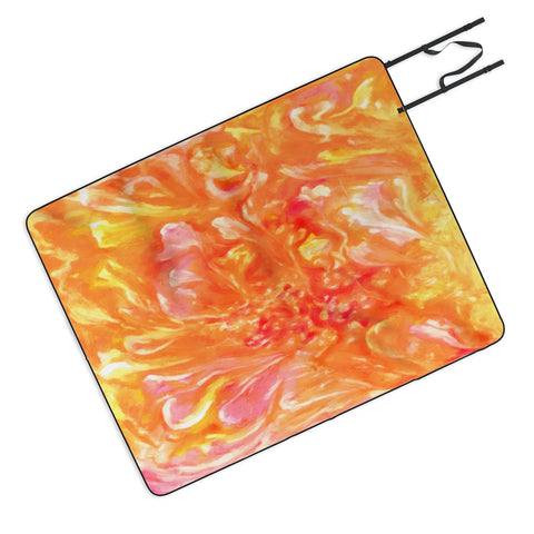 Rosie Brown Falling Petals Picnic Blanket