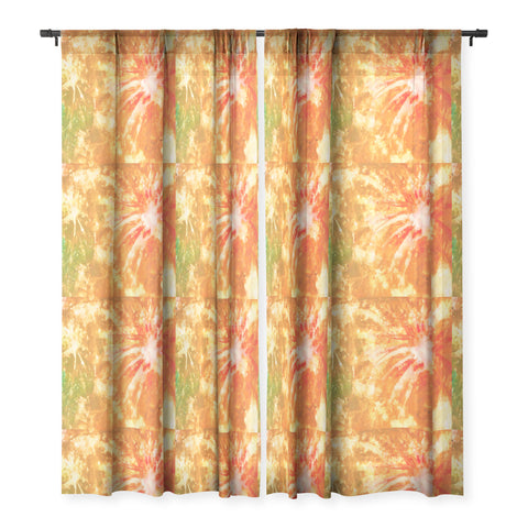Rosie Brown Fantastic Fireworks Sheer Window Curtain