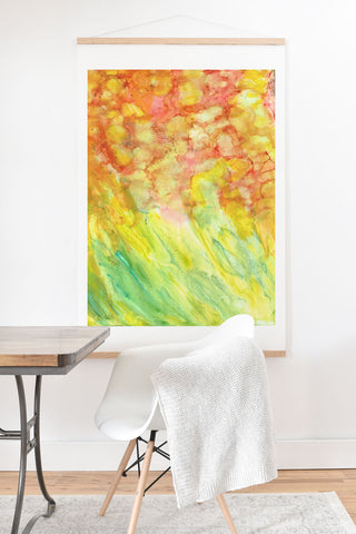 Rosie Brown Fantasy Flowers Art Print And Hanger