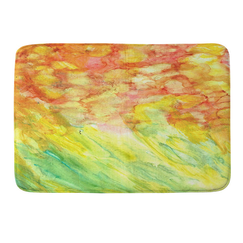 Rosie Brown Fantasy Flowers Memory Foam Bath Mat