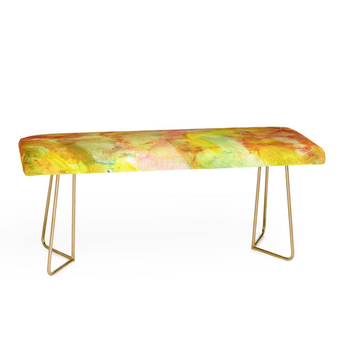 Rosie Brown Fantasy Flowers Bench
