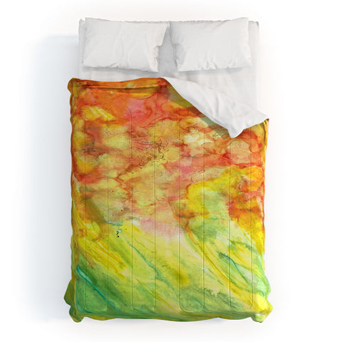 Rosie Brown Fantasy Flowers Comforter
