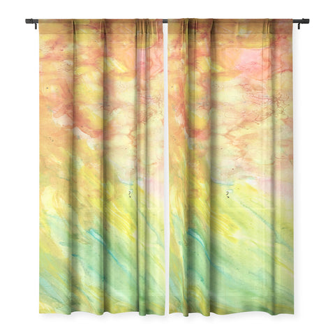 Rosie Brown Fantasy Flowers Sheer Non Repeat
