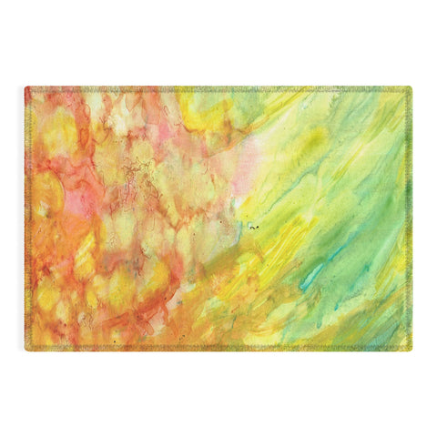 Rosie Brown Fantasy Flowers Outdoor Rug