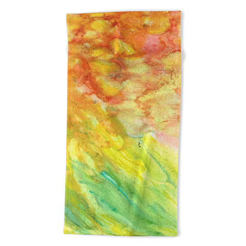 Rosie Brown Fantasy Flowers Beach Towel