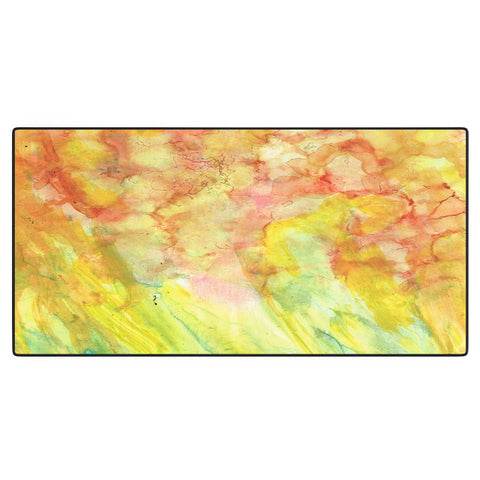 Rosie Brown Fantasy Flowers Desk Mat