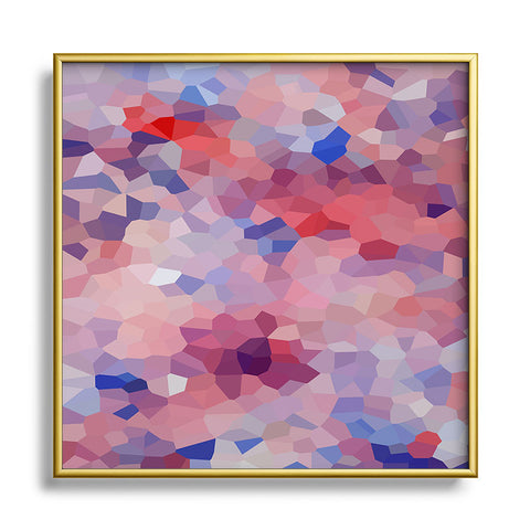 Rosie Brown Flamingo Square Metal Framed Art Print