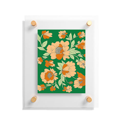 Rosie Brown Floral Floating Acrylic Print