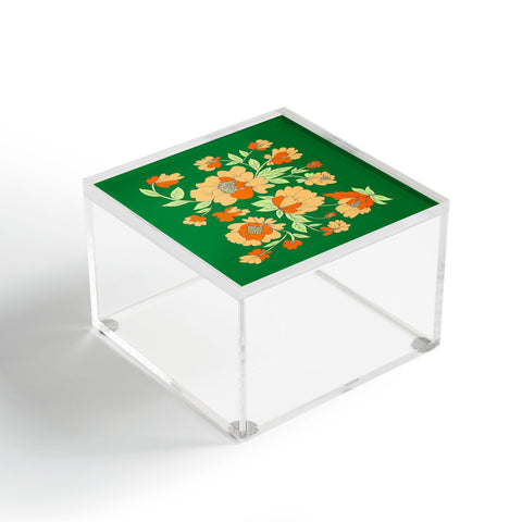 Rosie Brown Floral Acrylic Box