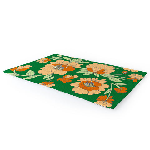 Rosie Brown Floral Area Rug