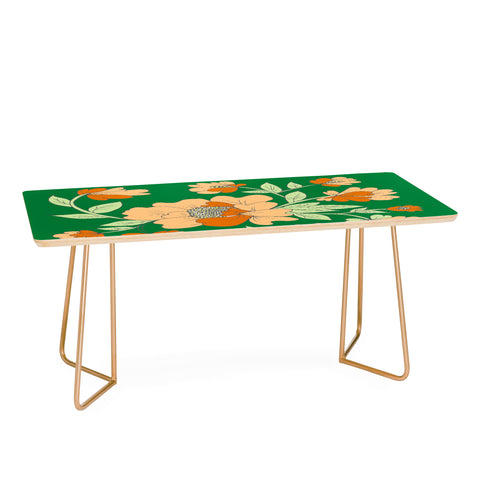 Rosie Brown Floral Coffee Table