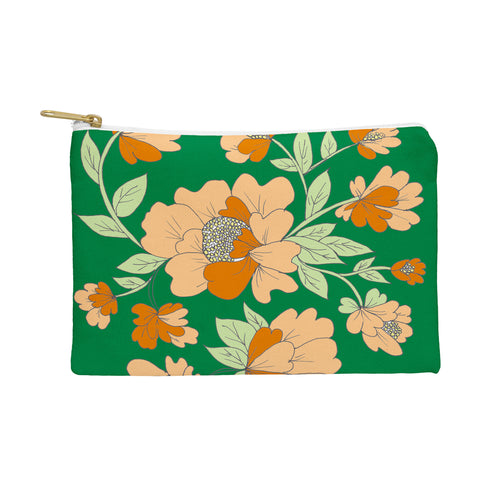 Rosie Brown Floral Pouch