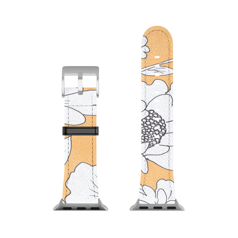 Rosie Brown Floral Orange Apple Watch Band