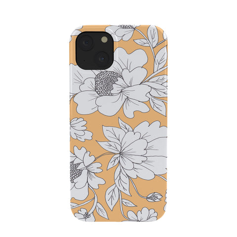 Rosie Brown Floral Orange Phone Case
