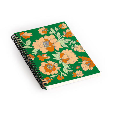 Rosie Brown Floral Spiral Notebook