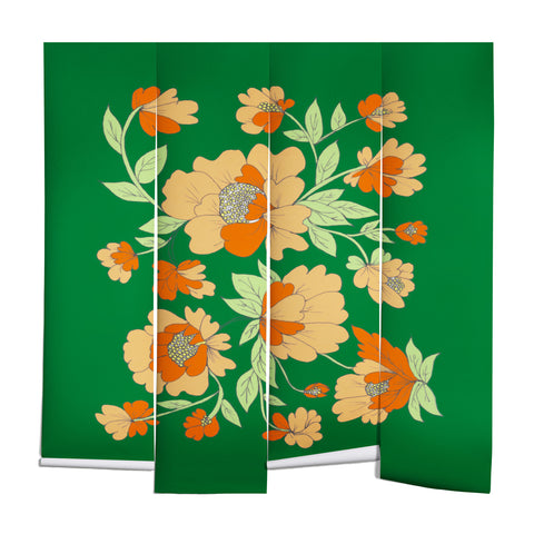 Rosie Brown Floral Wall Mural