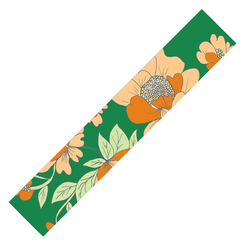 Rosie Brown Floral Table Runner