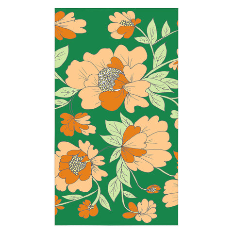 Rosie Brown Floral Tablecloth