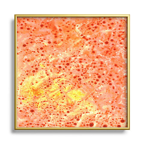 Rosie Brown Florida Orange Square Metal Framed Art Print