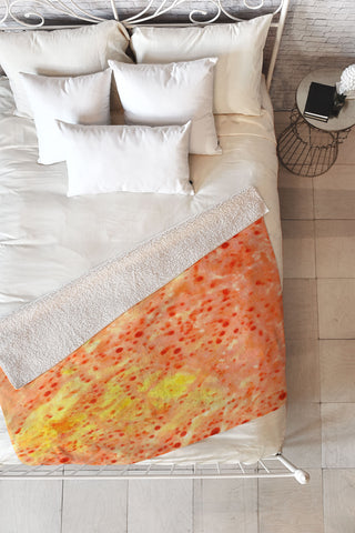 Rosie Brown Florida Orange Fleece Throw Blanket