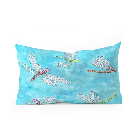 Rosie Brown Flying Beauties Oblong Throw Pillow