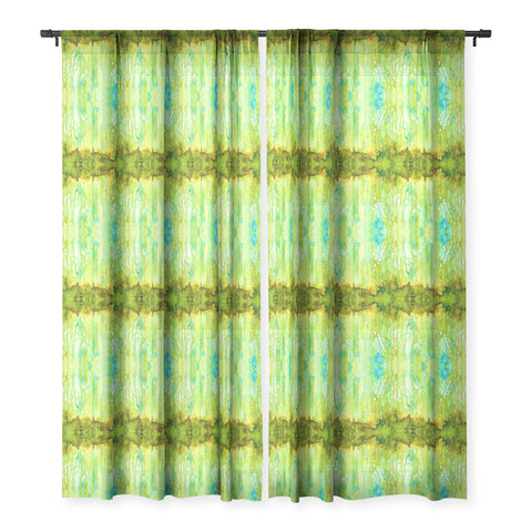 Rosie Brown Forest Glow Sheer Window Curtain