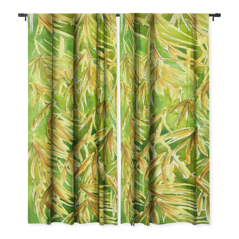 Rosie Brown Fronds Blackout Non Repeat