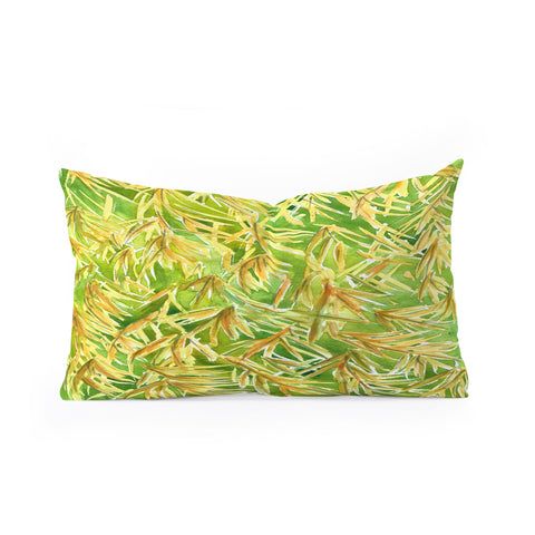 Rosie Brown Fronds Oblong Throw Pillow