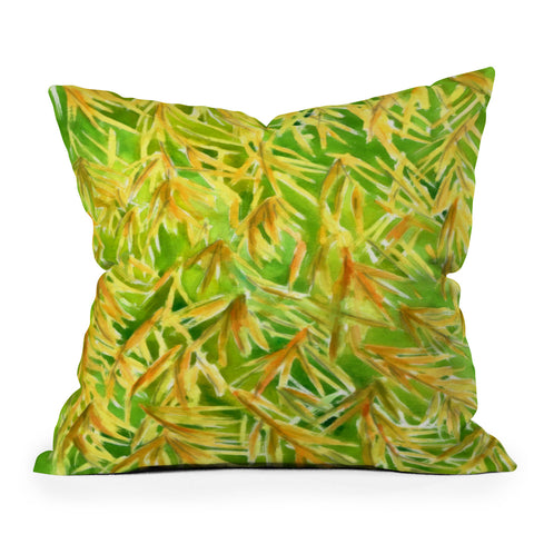 Rosie Brown Fronds Throw Pillow