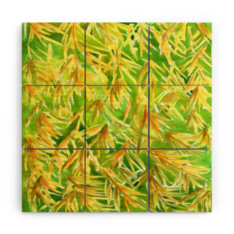 Rosie Brown Fronds Wood Wall Mural