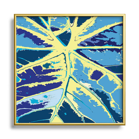 Rosie Brown Garden Curves Metal Square Framed Art Print